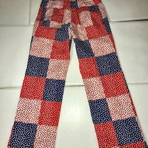 Vtg Jeff Corbin Patchwork Pants 30in X 29